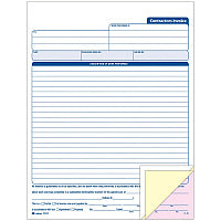 Adams Contractor's Invoice Book 50 Sheet(s) - 3 Part - Carbonless Copy - 8.37" x 11" Sheet Size - White - 1 Each (TC8122)