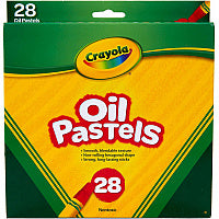 Crayola Jumbo-sized Oil Pestels Apricot, Black, Blue, Green Blue, Blue-violet, Brown, Gray, Green, Metallic Silver, Orange, Peach, ... - 28 / Set (524628)