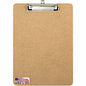 Officemate Recycled Low-profile Clipboard 1" Clip Capacity - 9" x 12 1/2" Sheet Size - Hardboard - Brown - 1 Each (83219)