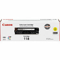 Canon Original Laser Toner Cartridge - Yellow - 1 Each 2900 Pages (CRTDG118YW)