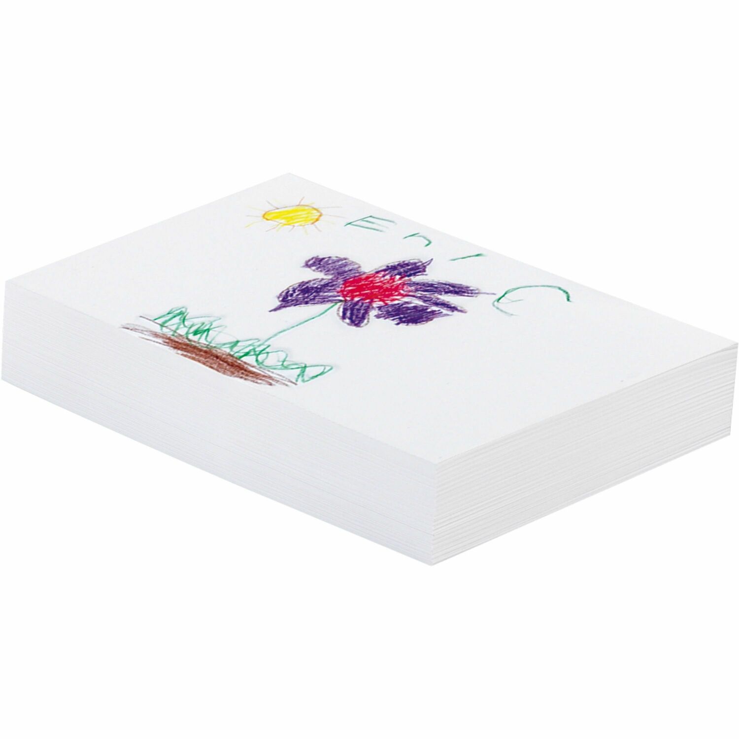 Pacon Drawing Paper 500 Sheets - Plain - 12" x 18" Sheet Size - White Paper - Acid-free, Process Chlorine-free - Recycled - 500 / Ream (4722)