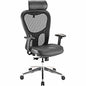 Lorell Elevate Mesh High-Back Executive Office Chair Black Seat Color - Leather Seat Material - Aluminum Frame Material - 5-star Base - 1 Each (LLR85035)