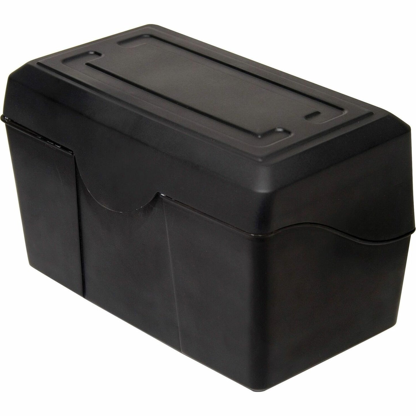 Advantus Index Card Holder 4.8" Height x 7" Width x 4.8" Depth - Plastic - Black - 1 Each (45002)