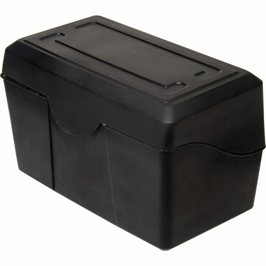 Advantus Index Card Holder 4.8" Height x 7" Width x 4.8" Depth - Plastic - Black - 1 Each (45002)