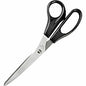 Business Source Stainless Steel Scissors 8" Overall Length - Bent-right - Stainless Steel - Black - 1 Each (BSN65647)