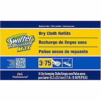 Swiffer Max Dry Cloth Refills 17.9" Width x 10" Depth - Cloth - White - 16 / Box (37109)