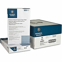 International Paper Business Source Premium Multipurpose Copy Paper 92 Brightness - Legal - 8 1/2" x 14" - 20 lb Basis Weight - Acid-free - White - 500 Sheets per Ream - 10 / Carton (BSN36593)