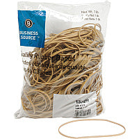 Business Source Quality Rubber Bands Size: #117B - 7" Length x 0.1" Width - Sustainable - Rubber - Crepe - 200 / Pack (BSN15729)