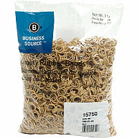Business Source Quality Rubber Bands Size: #8 - 0.9" Length x 0.1" Width - Sustainable - Rubber - Crepe - 5200 / Pack (BSN15750)