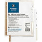 Business Source Tear-resistant Clear Tab Index Dividers 5 x Divider(s) - 5 Tab(s)/Set - 8.5" Divider Width x 11" Divider Length - Letter - White Divider - Clear Tab(s) - 100% Recycled - Tear Resistant - 5 / Set (BSN16477)