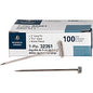 Business Source High Quality Steel T-pins 0.56" Head - 2" Length x 0.6" Width - Silver - Steel - 100 / Box (BSN32351)