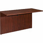 Lorell Essentials Series Bridge 29.5" Height x 47.3" Width x 23.6" Depth x 1" Thickness - Finish: Laminate, Mahogany - Grommet, Modesty Panel, Durable (LLR69390)