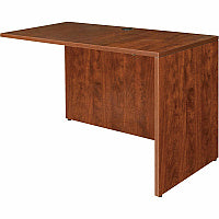 Lorell Essentials Series Return Shell 29.5" Height x 35.4" Width x 23.6" Depth - Finish: Cherry, Laminate - Grommet, Modesty Panel (LLR69423)