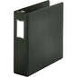 Business Source Basic Round Ring Binder w/Label Holder 3" Binder Capacity - Letter - 8 1/2" x 11" Sheet Size - 3 Ring(s) - Fastener(s): Round Ring - Vinyl - Black - Open and Closed Triggers, Label Holder - 1 Each (BSN28562)