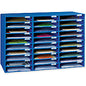 Classroom Keepers 30-Slot Mailbox 30 Pocket(s) - Compartment Size : 1.80" x 12.50" x 10" - 21" Height x 31.63" Width x 12.75" Depth - 70% Recycled - Blue - 1 Each (001318)