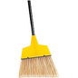 Genuine Joe Angle Broom Polyvinyl Chloride (PVC) Bristle - 47" Handle Length - 54.5" Overall Length - Steel Handle - Yellow - 1 Each (GJO09570)