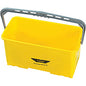 Ettore 6-gallon Super Bucket 6 gal - Handle, Secure Grip - 10.5" x 21.8" x 11.8" - Yellow - 1 Each (85000)