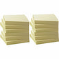 Business Source Yellow Adhesive Notes 3" Flag/Note Width x 3" Flag/Note Length - Square - 100 Sheets per Pad - Unruled - Yellow - Self-adhesive, Removable - Recycled - 12 / Pack (BSN36620)