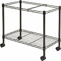 Lorell Mobile File Cart 4 Casters - Steel - 12.88" Width x 25.75" Depth x 20.50" Height - Black - 1 Each (LLR45651)