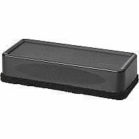 Lorell Dry-Erase Board Eraser 2.19" Width x 5.19" Length - Black - Nonwoven, Plastic - 1 Each (LLR24850)