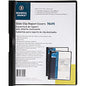 Business Source Letter Report Cover 8 1/2" x 11" - 30 Sheets Capacity - Vinyl - Black - 1 Each (BSN78495)