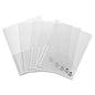 Business Source 78498 Letter Pocket Folder 8 1/2" x 11" - 60 Sheets Capacity - 2 Pocket(s) - Poly - Clear - 5 / Pack (BSN78499)