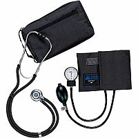 Medline Sprague Rappaport Stetho/Sphyg Combo For Blood Pressure - Latex-free - Black (MDS9125)