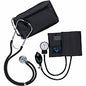 Medline Sprague Rappaport Stetho/Sphyg Combo For Blood Pressure - Latex-free - Black (MDS9125)