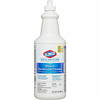 Clorox Healthcare Pull-Top Bleach Germicidal Cleaner For Hard Surface, Nonporous Surface - Ready-To-Use - 32 fl oz (1 quart) - Disinfectant, Anti-corrosive - White - 1 Each (68832)