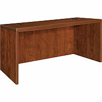 Lorell Essentials Series Rectangular Desk Shell 29.5" Height x 47.3" Width x 29.5" Depth x 1" Thickness - Finish: Cherry, Laminate - Grommet, Modesty Panel, Cord Management, Adjustable Feet (LLR69903)
