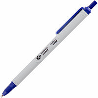 Business Source Retractable Ballpoint Pens Medium Pen Point - Retractable - Blue Ink - Gray Barrel - 1 Dozen (BSN25051)
