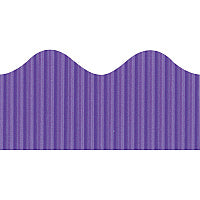 Bordette Decorative Border Fade Resistant - 2.25" Width x 600" Length - Purple - 1 Roll (37044)