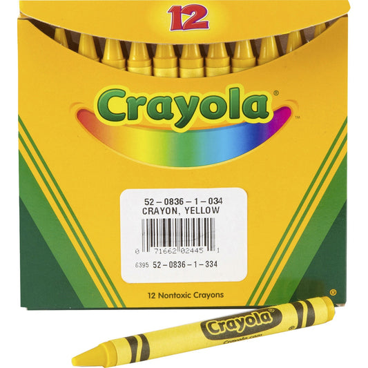 Crayola Bulk Crayons Yellow - 12 / Pack (520836034)