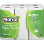 Marcal 100% Recycled Giant Roll Paper Towels 2 Ply - 140 Sheets/Roll - White - 6 Rolls Per Container - 6 / Pack (6181)