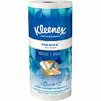 Kleenex Premier Kitchen Paper Towels 1 Ply - 10.40" Width x 11" Length - 70 Sheets/Roll - White - Paper - 1 Roll (13964)