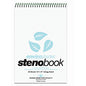 Roaring Spring Enviroshades Recycled Spiral Steno Memo Book 80 Sheets - 160 Pages - Printed - Spiral Bound - Both Side Ruling Surface - Gregg Ruled Red Margin - 15 lb Basis Weight - 56 g/m² Grammage - 9" x 6" Sheet Size - 1.25" Height x 6" Wi (12284)
