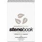 Roaring Spring Enviroshades Recycled Spiral Steno Memo Book 80 Sheets - 160 Pages - Printed - Spiral Bound - Both Side Ruling Surface - Gregg Ruled Red Margin - 15 lb Basis Weight - 56 g/m² Grammage - 9" x 6" Sheet Size - 1.25" Height x 6" Wi (12274)