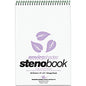 Roaring Spring Enviroshades Recycled Spiral Steno Memo Book 80 Sheets - 160 Pages - Printed - Spiral Bound - Both Side Ruling Surface - Gregg Ruled Red Margin - 15 lb Basis Weight - 56 g/m² Grammage - 9" x 6" Sheet Size - 1.25" Height x 6" Wi (12264)