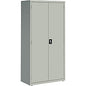 Lorell Fortress Series Storage Cabinet 36" Width x 18" Depth x 72" Height - 5 x Shelf(ves) - Recessed Locking Handle, Hinged Door, Durable - Light Gray - Powder Coated - Steel - Recycled (LLR41306)