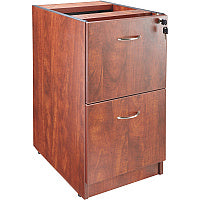 Lorell Essentials Series File/File Fixed File Cabinet 28.3" Height x 15.5" Width x 21.9" Depth - 2 x File Drawer(s) - Finish: Cherry, Laminate (LLR69606)