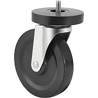 Lorell Industrial Wire Shelving Caster Kit 4" Diameter - Black - 4 / Set (LLR84861)