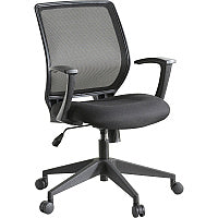 Lorell Executive Mid-back Work Chair Black Seat Color - 5-star Base - Black - 1 Each (LLR84868)