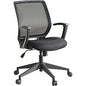 Lorell Executive Mid-back Work Chair Black Seat Color - 5-star Base - Black - 1 Each (LLR84868)