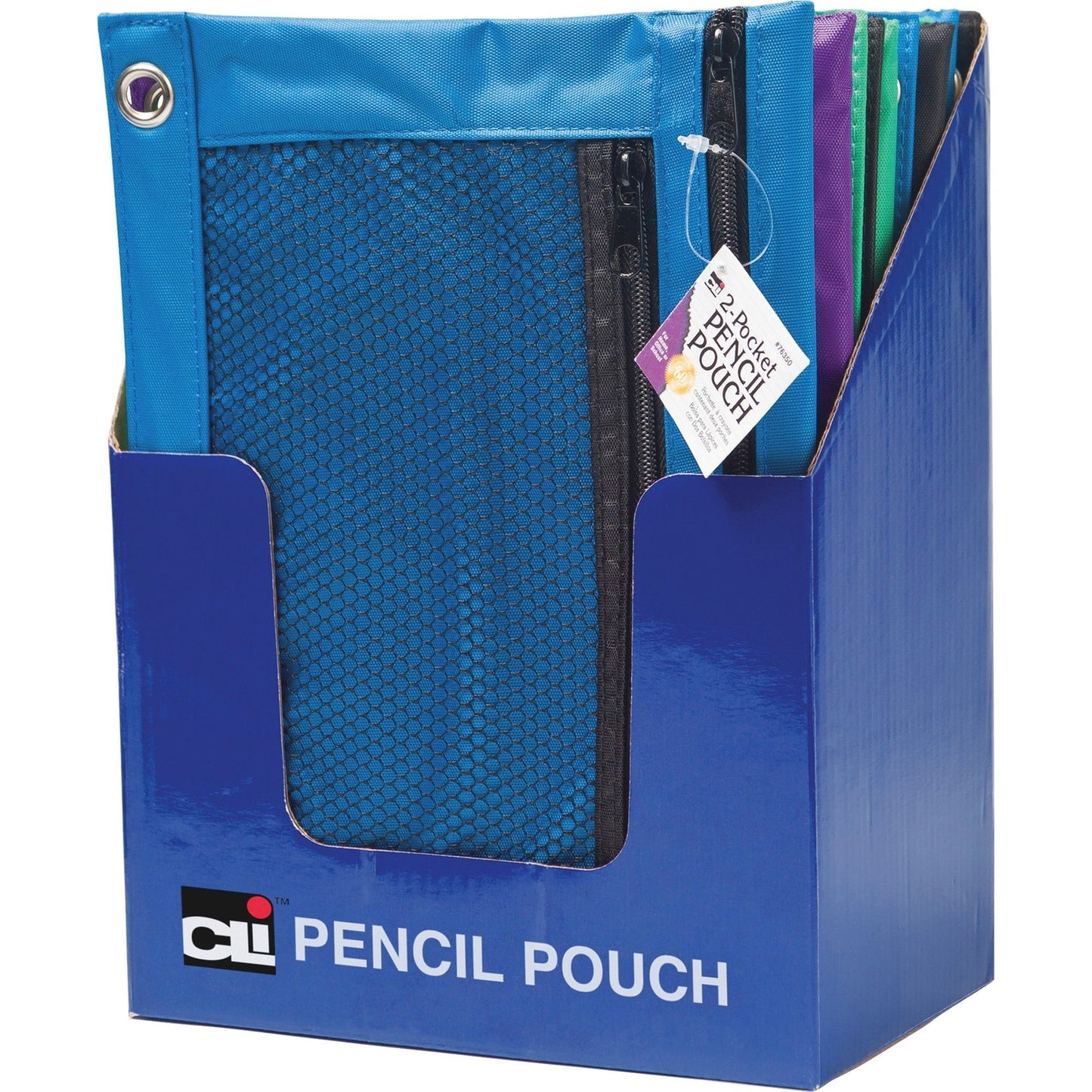 CLI Carrying Case (Pouch) Pencil, Ring Binder - Assorted 7.6" Height x 10" Width x 0.1" Depth - 24 / Display Box (76350ST)