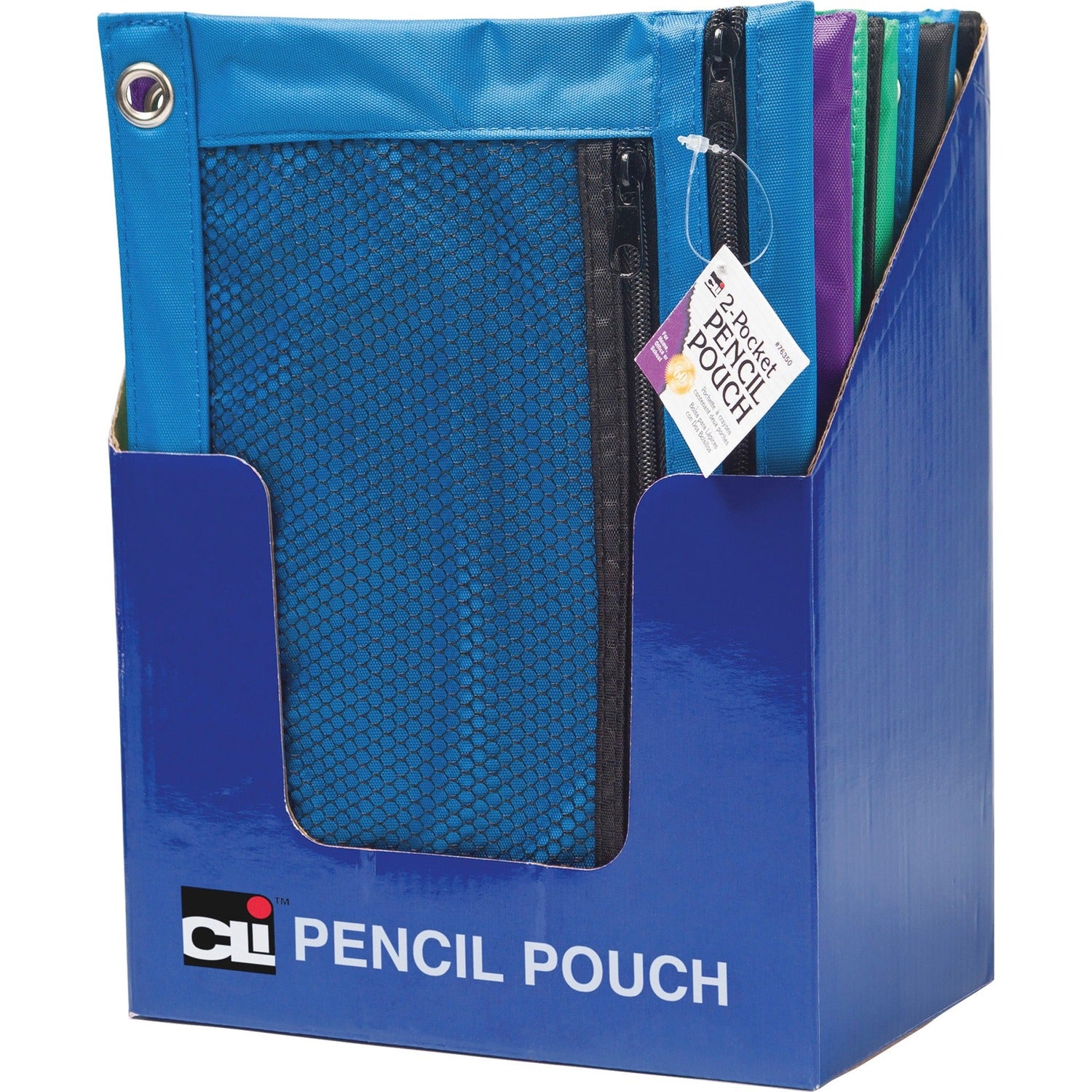 CLI Carrying Case (Pouch) Pencil, Ring Binder - Assorted 7.6" Height x 10" Width x 0.1" Depth - 24 / Display Box (76350ST)