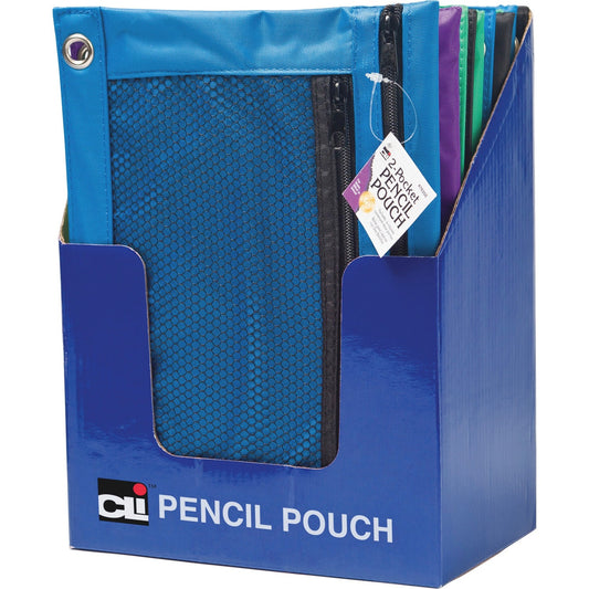 CLI Carrying Case (Pouch) Pencil, Ring Binder - Assorted 7.6" Height x 10" Width x 0.1" Depth - 24 / Display Box (76350ST)