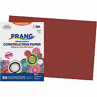 Prang Construction Paper Craft - 18" Width x 12" Length - Red - 50 / Pack (6107)