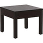 Lorell Occasional Corner Table Square Top - Square Leg Base - 24" Table Top Length x 24" Table Top Width x 1" Table Top Thickness - 20" Height x 23.88" Width x 23.88" Depth - Office - Assembly Required - Mahogany, Melamine - Particleboard Top M (LLR61623)
