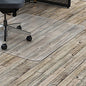 Lorell Big & Tall Chairmat Hard Floor, Vinyl Floor, Tile Floor, Wood Floor - 53" Length x 45" Width x 0.133" Thickness - Rectangular - Polycarbonate - Clear - 1 Each (LLR69707)