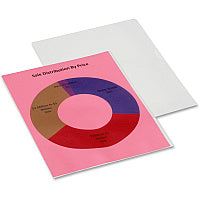 SKILCRAFT Heavy-weight Transparent Project Folders 8 1/2" x 11" - Plastic - Clear - 40% Recycled - 24 / Pack (7510016169667)